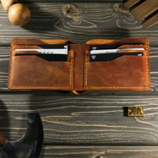 El Yapımı Hakiki Deri Erkek Cüzdan – Kişiye Özel Isimli, Hediye Paketi