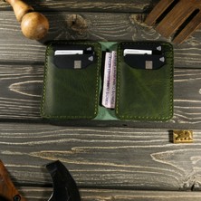 El Yapımı Hakiki Deri Minimal Kartlık – Unisex, Kişiselleştirme, Cebe Sığan Tasarım, Hediyelik Özel Kutusunda