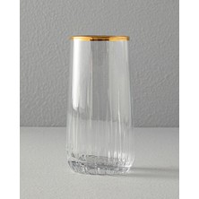 English Home Koza Cam 3'lü Meşrubat Bardağı Gold