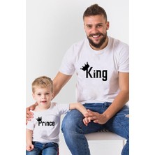 Baba Oğul King Prince Tshirt(Tek Ürün Fiyatıdır Kombin Yapmak Için 2 Adet Sepete Ekleyiniz)