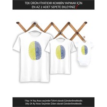 Sarı Lacivert Parmak Izi Baba Oğul Kız Tek Ürün Fiyatıdır Kombin Yapmak Için En Az 2 Adet Sepete Ekl