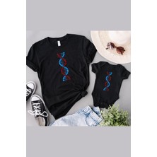 Bordo Mavi Dna Baba Oğul Kız (Tek Ürün Fiyatıdır Kombin Yapmak Için En Az 2 Adet Sepete Ekleyiniz)