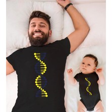 Sarı Lacivert Dna Baba Oğul Kız Tek Ürün Fiyatıdır Kombin Yapmak Için En Az 2 Adet Sepete Ekleyiniz