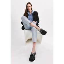 Yaya By Hotiç Siyah Tokalı Kadın Loafer
