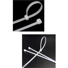 Zenith Kablo Bağı & Plastik Kelepçe & Cırt Kelepçe 2,5X100 mm Beyaz 100 Adet