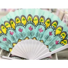 Plastik Desenli Yelpaze