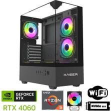 Xaser XSR1092 Ryzen 5 5600 32GB Ram 1tb M.2 Nvme SSD 8gb RTX4060 Oyuncu Masaüstü Bilgisayarı
