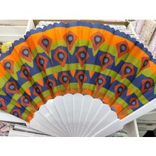 Plastik Desenli Yelpaze