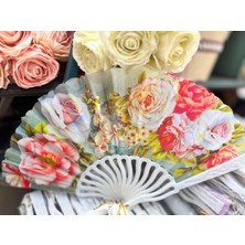 Plastik Desenli Yelpaze