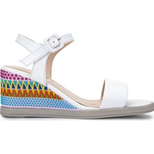 Tamer Tanca Kadın Hakiki Deri Beyaz Topuklu Ayakkabı 33 1410 Bn Ayk Y25 Beyaz