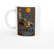 Alev Desenli Hot Rod Araba Kupa