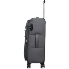 Pierre Cardin Ultra Light Hafif Lüx Kumaş Orta Boy Valiz Antrasit 04PC4200