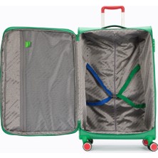 Benetton Kabin Boy Kumaş Valiz Yeşil Bnt2800