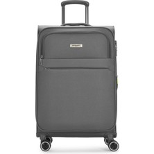 Pierre Cardin Ultra Light Hafif Lüx Kumaş Orta Boy Valiz Antrasit 04PC6000