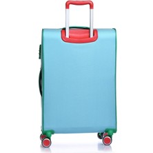 Benetton Orta Boy Kumaş Valiz Aqua Bnt2100