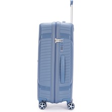 Benetton Orta Boy %100 Polipropilen Valiz Lacivert Bnt3000