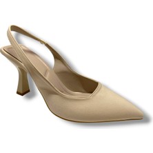 C-Shoes 809-25 Zara Arkası Açık Kısa Topuk Kadın Ayakkabı