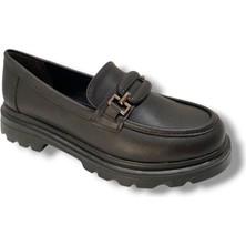 Fancy 816-25 Deri Anatomik Sıfır Tokalı Loafer Kadın ayakkabı