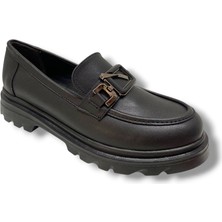 Fancy 819-25 Deri Anatomik Q Tokalı Loafer Kadın Ayakkabı