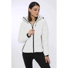 Lumberjack APRESKI COAT B5 Kadın Mont RS-100559599BEYAZ