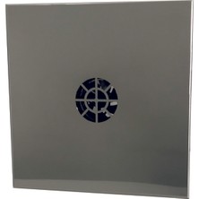 Menfez Aspiratör 40x40 100 m3/h 304 paslanmaz panel geri tepme klapeli