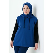 Mırach Curve Yanları Açık Büyük Beden Oversize Sweatshirt Süveter Modeli Sıfır Kol Tasarım