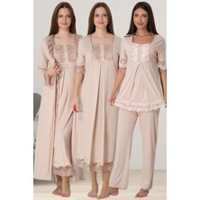 Kahverengi Hamile Lohusa Set