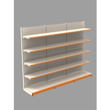 Rafburada Ekonomik 3'lü Market Rafı Duvar Ünitesi - 40x75x220 cm 40A/30*4