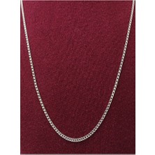 Viewmoon 925 Ayar Gümüş Unisex Ince Gurmet Zincir Kolye 2 mm