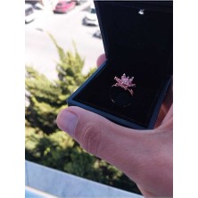 Lotus Çiçeği Yüzük Ayarlanabilir & Çekmeceli Kutu Sevgililer Günü Hediyesi