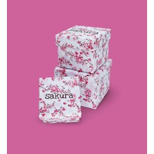 Sakura Desenli 3'lü Hediye Kutusu Seti | Mini Kutu Seti