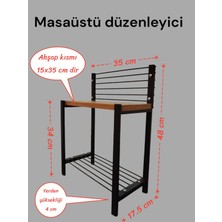Çok Amaçlı Tezgah Üstü Organizer Yüksek Raflı Banyo Mutfak ve Çalışması Düzenleyicisi