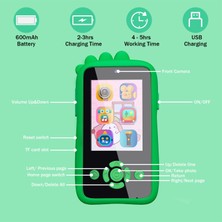 Mom Chooses Baby Favorite Z9 2.4 Inç IPS Ekran Hd Çift Lens Karikatür Hayvan Mini Çocuk Telefonu Oyuncak 32G Hafıza Kartı ile - Pembe Unicorn (Yurt Dışından)
