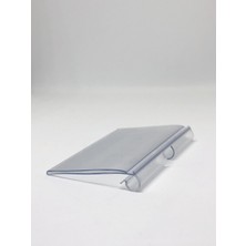 Rafburada 10 Adet Kancaya Plastik Etiket - 6 Cm Şeffaf Kanca Etiketi