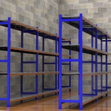 Rafburada 5 Katlı Depo Rafı - 150-300 Kg Taşıma Kapasiteli Hafif Rack Raf