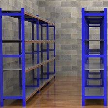 Rafburada 5 Katlı Depo Rafı - 150-300 Kg Taşıma Kapasiteli Hafif Rack Raf