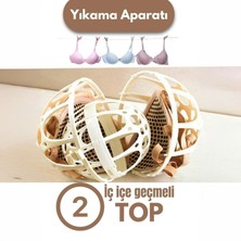 İnfeta Sütyen Koruyucu Yıkama Iç Içe Geçmeli 2 Top Yıkama Aparatı - Sütyen Koruyucu Yıkama Topu