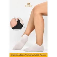 Orijinal Unisex Konfor Modeli 2 Çift Beyaz Kaymaz Taban Pilates Yoga Için Kaydırmaz Patik Çorap
