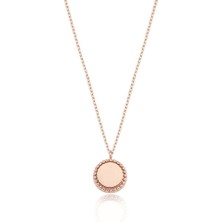 Fasek Gold Gümüş Kolye - Top Top Pul Gümüş Kolye