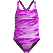 Speedo Hyperboom Alv Mdlt Jf Pink Kız Çocuk Mayosu 8-00372818627 Pembe