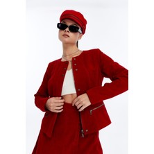 Kadın Hakiki Deri Süet Ceket