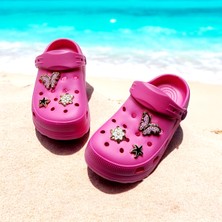 Çocuk Günlük Taş Sticker Detaylı Eva Deniz,plaj,sahil Terliği