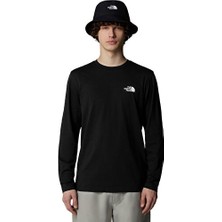 The north face M L/s Simple Dome Tee Erkek Günlük Uzun Kollu Tişört NF0A87QNJK31 Siyah