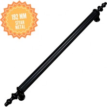 Elif Siyah 192 mm Kulp Lüks Country Mutfak Mobilya Dolap Çekmece Kulpu