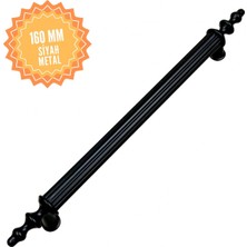 Elif Siyah 160 mm Kulp Lüks Country Mutfak Mobilya Dolap Çekmece Kulpu