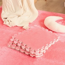 Kaşmir Halı Puzzle Mat Pembe 30x30 cm