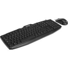 Everest UN-796 Siyah Usb Q Multimedia Klavye + Mouse Set
