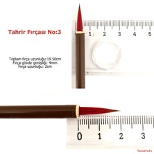 Tahrir Fırçası Kurt Kılı No:3-Çini, Seramik, Tezhip, Minyatür, Kalın Gövde, Brush-1 Adet