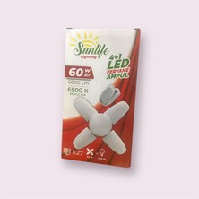 ARTILED Sunlife 60W Pervane Ampul - 5400 Lümen, IP20 Koruma, 25.000 Saat Ömür