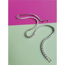 Suyolu Kolye - 925 Ayar Gümüş Suyolu Kolye - 3 mm